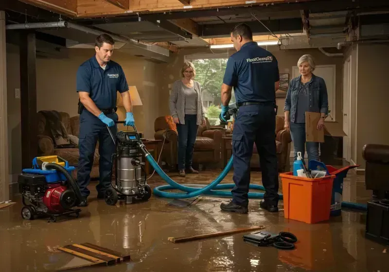 Basement Water Extraction and Removal Techniques process in Lindsay, OK